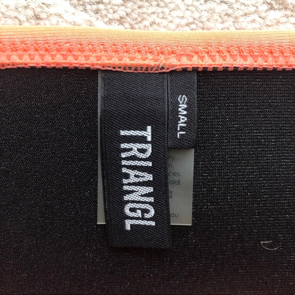 Triangl Mesh Top Orange Bottom Bikini + Bag - Picture 5 of 5